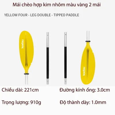 Mái Chèo Thuyền KOETSU KAYAK/ Mái Chèo Thuyền Bơm Hơi Mái Chèo 2 Đầu NHIỀU MÀU