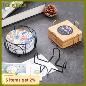 fanghui Coaster Holder Mat Storage Rack Table Mat Holder Tea Coffee Mug Placemat Storage Organizer Table Kitchen Accessories