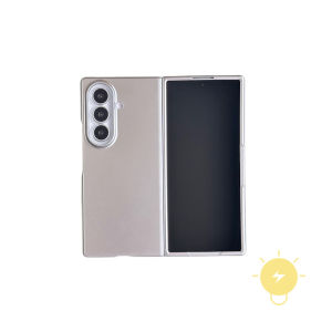 Phone Case For SAMSUNG Galaxy Z Fold 8 Ultra Z Fold 8 PC TPU Keychain Chain Plating Hard Cover Classic Couple Korean Aesthetic