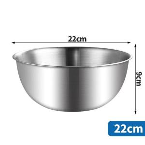 3pcs/Set 304 Stainless Steel Mixing Bowl Versatile Deep Soup Mixing Bowl for Baking/Serving/Kitchen