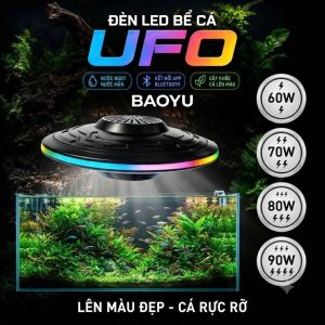 Đèn Rọi Bể Cá Cao Cấp BAOYU UFO WRGB 60W-90W Tùy Chỉnh Màu Qua App Bảo Hành Tốt