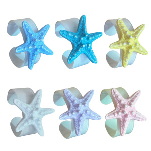 Xách tay nhựa Sao Biển Vòng đeo tay với ven biển thiết kế lý tưởng cho bãi biển ngày lễ và mặc hàng ngày