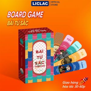 Bộ bài Tứ Sắc Loại Cao Cấp 112 lá bài lớn giấy mỹ thuật rõ đẹp Board Game cho mọi lứa tuổi