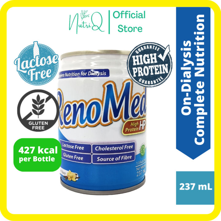 Renomed High Protein Complete Nutrition for Dialysis 237 mL Vanilla