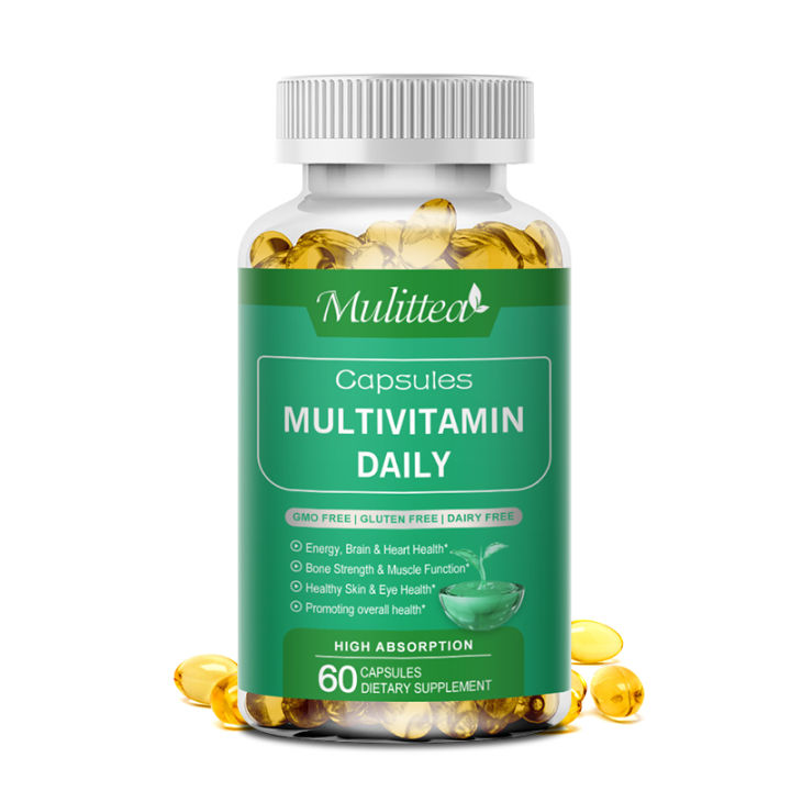 Mulittea Multivitamin(vitamins B, C, D, zinc)for Daily Nutritional ...