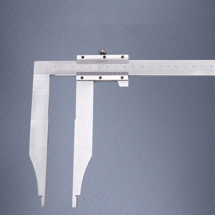 【Ultimate】 0200mm X 60mm Long Jaw Heavy Vernier Caliper With Nib Jaw