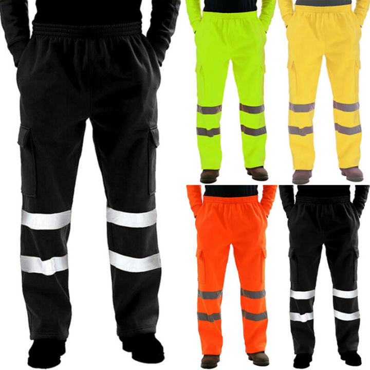 Hi Viz High Vis Visibility Mens Safety Work Reflective Trousers Joggers Pants Lazada PH