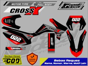 Sticker Stiker Striping Viar Cross X 150 / 200GT Full Body Bebas Reques