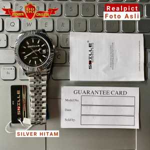 [ ORI ] Jam Tangan Pria Original Anti Air Tanggal Aktif Rantai Stainless - Jam Tangan Snille 3333G water resistant