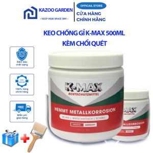 Sơn Chống Han Gỉ K-Max 500ml Keo Chống Rỉ Sét Dùng Cho Bề Mặt Kim Loại An Toàn Không Độc Hại + Tặng Chổi Sơn