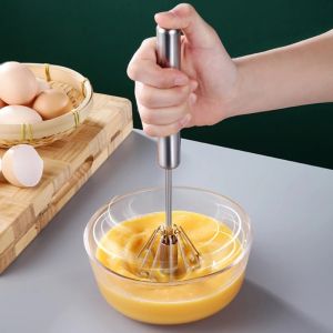 Semi-automatic Stainless Easy Whisk Mixer Egg Cream Cake Blender Beater