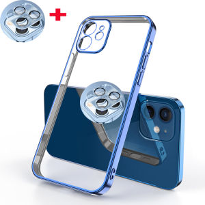 Plating Matte Phone Case For iPhone 11 XR case original iPhone 6 6Plus 7 8 7Plus 8Plus X XS XR XSMax 11 Pro Max 12 12 PRO 13 14 iPhone 15 ProMax All-inclusive Anti-fall Case Phone Protect Shell Case+Free Glass