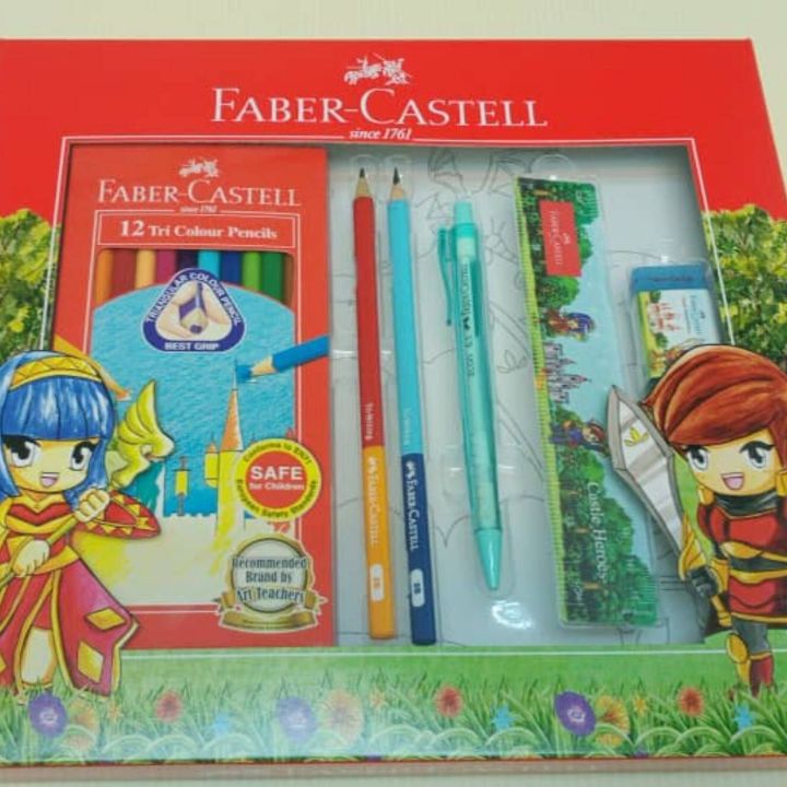 Faber Castell Castle Heroes School Gift Set 570881 570863 | Lazada