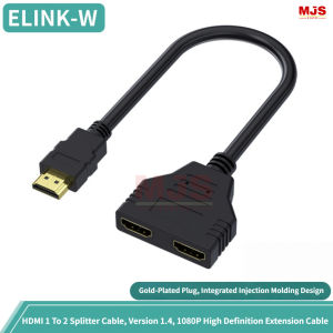 HDMI 1.4 Splitter Cable 1 Male To 2 Female 1080P HD Dual Screen Video Splitter Gold Plated Connector Adapter