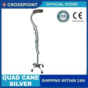 Quad Cane Walking Aid Crosspoint CURVE STYLE