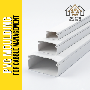 IGD || 2 METERS PVC Moulding For Electrical Wire Plastic Pipe For Protection & Insulation With Adhesive Tape
