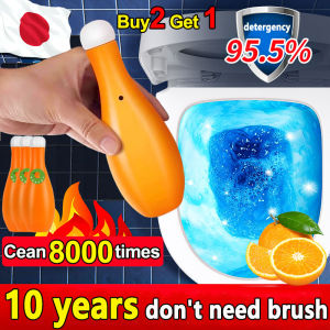 🍊Hot sale in Japan🔥 Automatic Toilet Bowl Cleaner with scent toilet flush deodorizer Sterilization stain remover Toilet Stain Remover toilet cleaner flush and clean Automatic Bleach