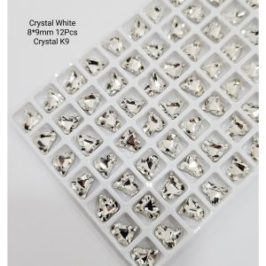 K9 歪心 Heart Shape Diamond 1pack 12pcs Sparkling Diamond Accessories Super Flash 日系网红K9歪心钻美甲高质切面闪钻光疗指甲装饰品很闪有质感