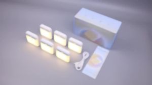 (HD1)PZSUNLY LED 6-Pack Motion Sensor Night Light 1000mAh Rechargeable Indoor Night Lamp Magnetic Hallway Light for Bedroom Bedside Stairs PZSUNLY LED 6 Pek Lampu Malam Sensor Gerakan 1000mAh Lampu Malam Dalaman Boleh Dicas Semula Lampu Lorong Magn