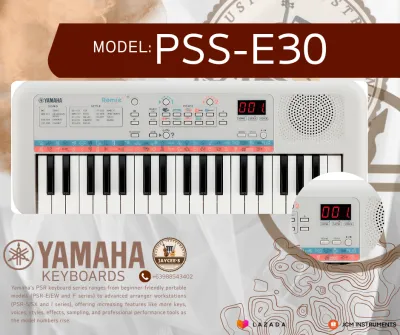 YAMAHA PIANO KEYBOARD PSS-E30 PORATBLE