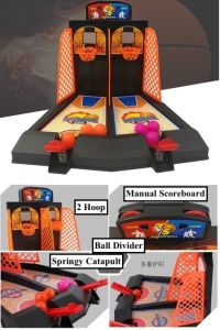 [SG STOCKS] Kids Finger Shooting Basketball / 2 Player Catapult Basketball Tabletop game with Scoreboard