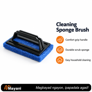 Kitchen sponge brush with handle Cleaning sponge brush Floor tiles sponge brush Bathroom brush