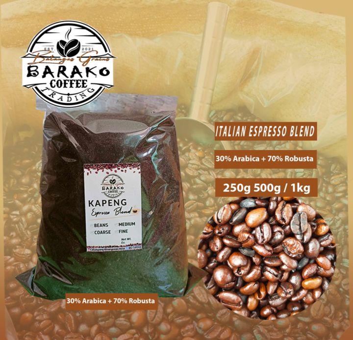 [BG] ITALIAN ESPRESSO Blend Premium Coffee Arabica + Robusta 1kg-500g ...