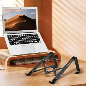 Foldable Triangular Support Laptop Stand Ergonomic Notebook Holder Portable Supports up to 17 inch Laptops & Tablets 10kg Load Capacity Anti-Slip Silicone Ultra-Thin 2mm Stands