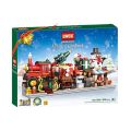 LWCK 7008 Christmas Train 4-in-1 set Festive Merry Street View Building Block 圣诞节庆积木套装 Permainan eBuild. 