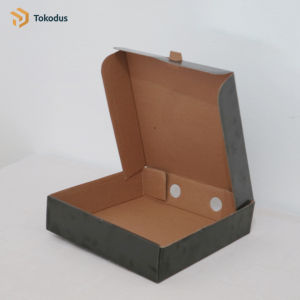 ( ISI 20 ) Dus Pizza Warna Hitam Ukuran 20x20x5 cm - Tokodus Pagarsih
