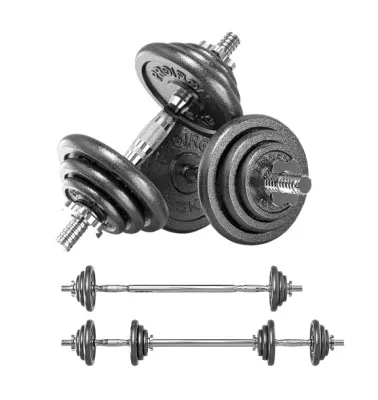Cast Iron Adjustable Dumbbell Set Perfect for Bodybuilding Fitness Weight Lifting and Training at Home or Gym