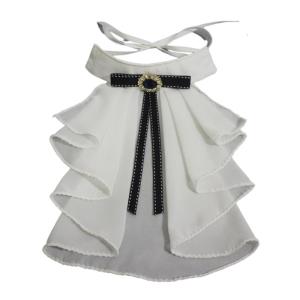 Chú Hề vải tuyn cổ xếp nếp cổ điển Phục Hưng cổ ruff cổ áo vải voan trang phục halloween chú hề choker