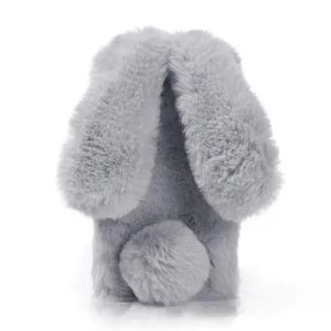 Bunny Hair Soft Cover Phone Cases For iPhone 17 Pro Max Case 17Air 16 promax 15 14 13 12 11 Rabbit Winter Plush Shell