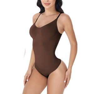 SHUNAICHI New Sale Thong Bodysuit for WomenTummy Control Shapewear Belly Trimmer Seamless Sculpting Body Shaper Body Suits Thong Tank Top