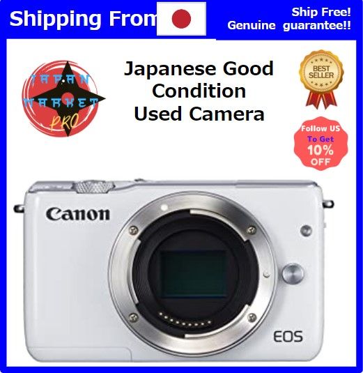 Japan Used Camera] Canon Mireless SLR camera EOS M10 Body (White) EOSM10WH-BODY  | Lazada