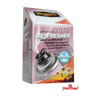 Meguiars G201502EU Whole Car Air Re-Fresher Odour Eliminator Mist Fiji Sunset Scent Air Bomb 59ml