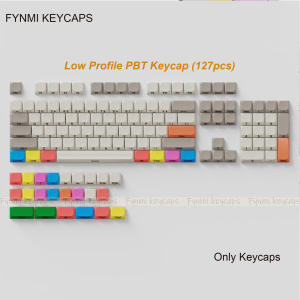 Bộ keycap Fynmi Low Profile 127 phím PBT in chuyển nhiệt ANSI dành cho bàn phím cơ Keychron/Nuphy/MX Switch - Kerwin Wat