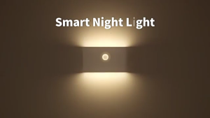Rechargeable LED Night Light with Motion Sensing and Magnetic Mount ABS Texture Suitable for Hallway and Staircase