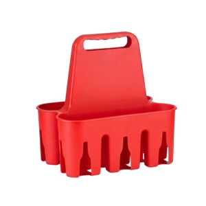 CEMOMEF 6 Pack Capacity Portable Beer Holder Cup Organizer Plastic Drink Holder Utility Tool Beverage Display Beer Bottle Carrier Bar Party