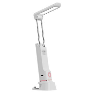 Rechargeable Portable Desk Lamp Small Cordless Table Light 3 Brightness Levels Telescopic Folding DesignFlashlight Phone Holder For Study Room Dormitory Travel