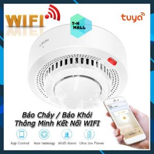 Đầu báo khói báo cháy Wifi thông minh với ứng dụng Tuya Smartlife Điều khiển cảm biến báo cháy Wifi Hệ thống an ninh cho gia đình khách sạn nhà hàng cửa hàng livebecool