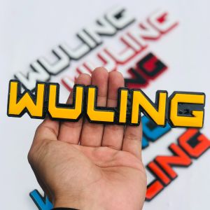 EMBLEM MOBIL WULING EKSTERIOR MOBIL DENGAN VARIASI TIMBUL 3D BAHAN FIBERGLASS