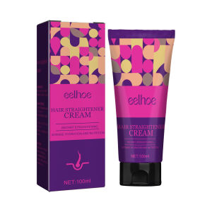 Eelhoe Hair Straightening Cream Professional Repair Damaged Hair Smoothes Curly Hair Care Protein Correction Cream Replenish Hair Nutrition Anti Frizz and Split Ends Hair Cream Protein Correcting Cream Hair Care