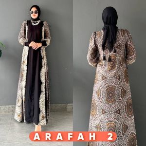 New Dress Arafah Gamis Delian Wanita Lengan Panjang Dress Rayon Diamond Super Cantik Terbaru YsF Fashion