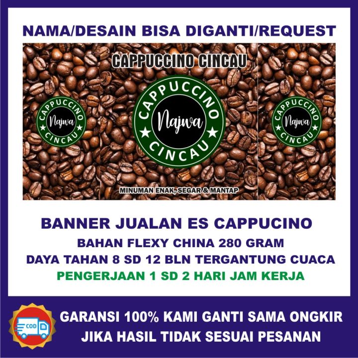 Banner Cappucino Cincau Banner Cappucino Cincau Bisa Custom Dan Free