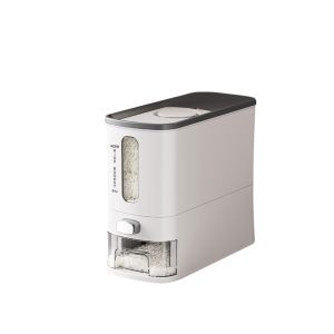 Angola Dispenser Beras Otomatis 6-12KG E13-E14 Tempat Penyimpanan Beras Food Grade