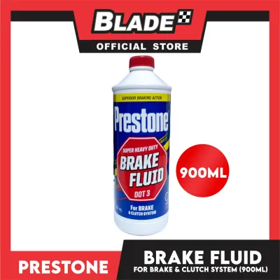 Prestone Brake Fluid Dot3 900ml Super Heavy Duty For Brake And Clutch System Motor Vehicle Brake Fluid