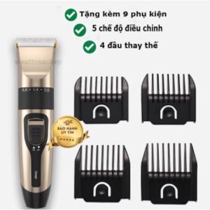 Máy Tông Đơ Cắt Tóc SuperStar Máy Hớt Tóc Mạnh Mẽ Lưỡi Dao Sắc Bén Lưỡi Cắt Ngọt Tặng Kèm 9 Phụ Kiện Cao Cấp