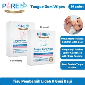 Pure BB Tongue Gum Wipes Tissue Pembersih Lidah dan Gusi Bayi