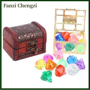 Fanzi Christmas gift AYLMER 【Flash Sale】Diving Gem Pool Toy 10 Big Colorful s with Treasure Pirate Box Swimming